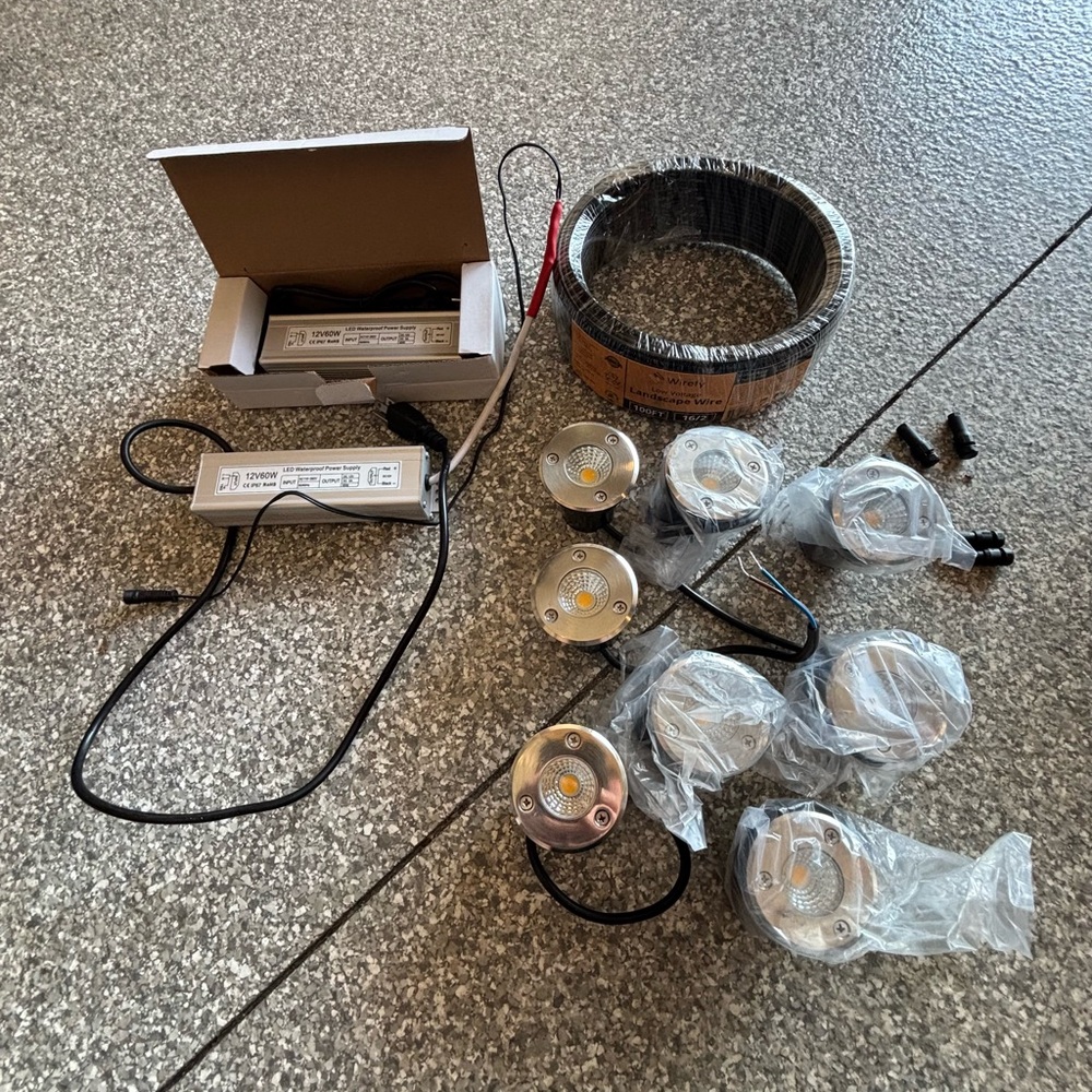 Outdoor LED Deck Lights Kit - Silver